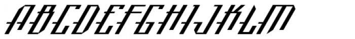 Kilometro Display Semi Bold Italic Font UPPERCASE