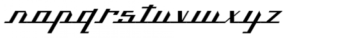 Kilometro Display Semi Bold Italic Font LOWERCASE