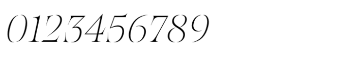 Kiltier Thin Italic Font OTHER CHARS