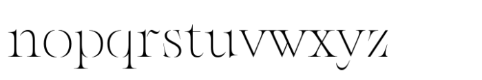 Kiltier Thin Font LOWERCASE