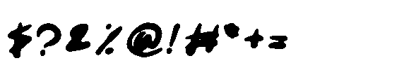 Kimane Handwriting Font OTHER CHARS