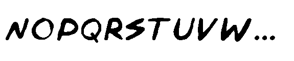 Kimane Handwriting Font LOWERCASE