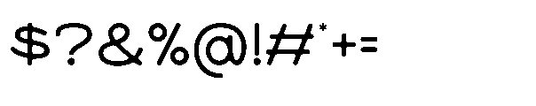 Kimane Regular Font OTHER CHARS