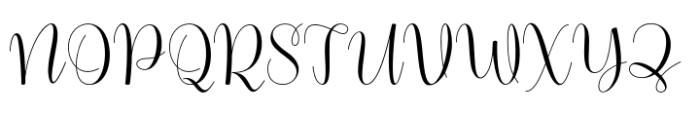 Kimberia Script Regular Font UPPERCASE