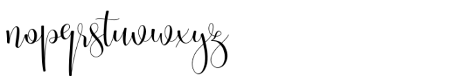 Kimberia Script Regular Font LOWERCASE