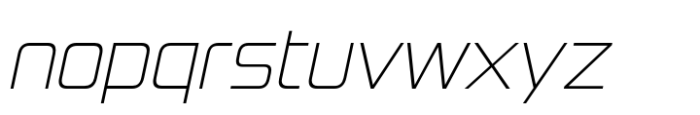 Kimberley Thin Italic Font LOWERCASE