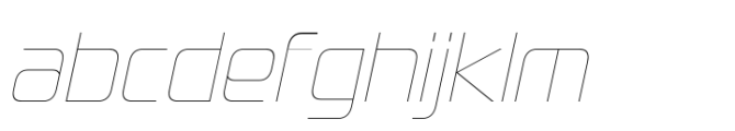 Kimberley Ultra Light Italic Font LOWERCASE