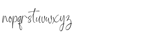 Kimberly Morgan Font LOWERCASE