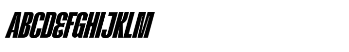 Kimotto Condensed Bold Italic Font UPPERCASE