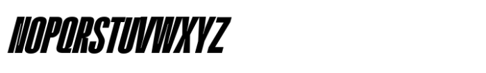 Kimotto Condensed Bold Italic Font UPPERCASE