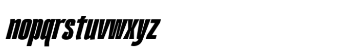 Kimotto Condensed Bold Italic Font LOWERCASE