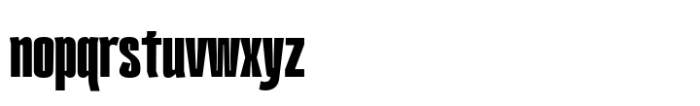 Kimotto Condensed Bold Font LOWERCASE