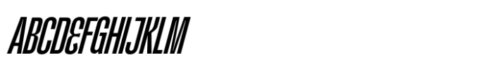 Kimotto Condensed Italic Font UPPERCASE