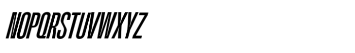 Kimotto Condensed Italic Font UPPERCASE