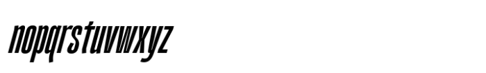 Kimotto Condensed Italic Font LOWERCASE