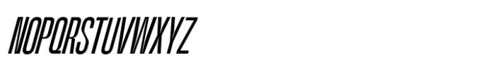 Kimotto Condensed Light Italic Font UPPERCASE