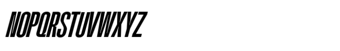 Kimotto Condensed Medium Italic Font UPPERCASE
