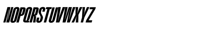 Kimotto Condensed Semi Bold Italic Font UPPERCASE