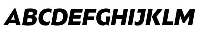 Kimura Sans Black Italic Font UPPERCASE