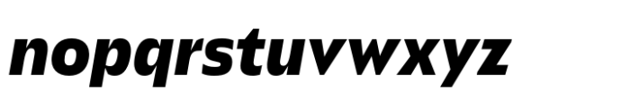 Kimura Sans Black Italic Font LOWERCASE
