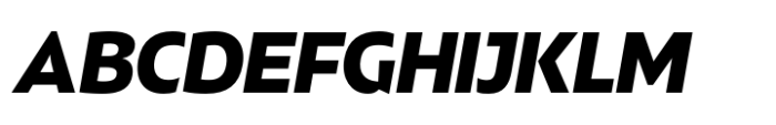 Kimura Sans Display Black Italic Font UPPERCASE