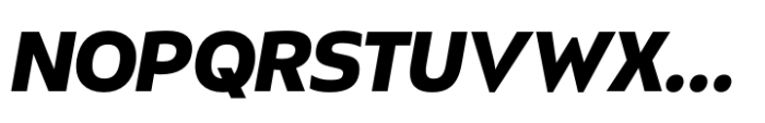 Kimura Sans Display Black Italic Font UPPERCASE