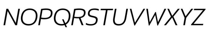 Kimura Sans Display Light Italic Font UPPERCASE