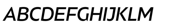 Kimura Sans Display Medium Italic Font UPPERCASE