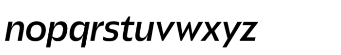Kimura Sans Display Medium Italic Font LOWERCASE