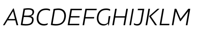 Kimura Sans Light Italic Font UPPERCASE