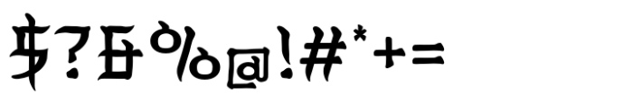 Kimyonja Regular Font OTHER CHARS
