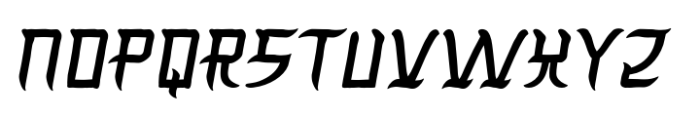 Kimyonja Slant Font UPPERCASE