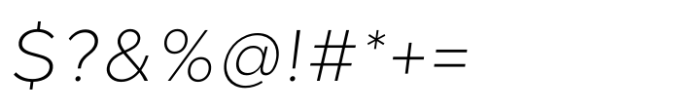 Kind Sans Light Italic Font OTHER CHARS
