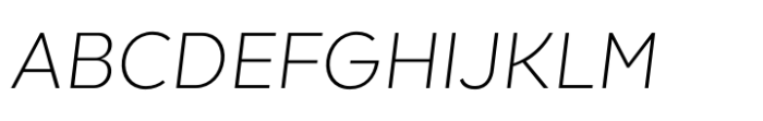 Kind Sans Light Italic Font UPPERCASE