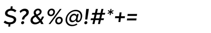 Kind Sans Medium Italic Font OTHER CHARS
