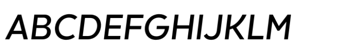 Kind Sans Medium Italic Font UPPERCASE