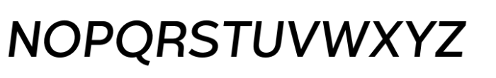 Kind Sans Medium Italic Font UPPERCASE