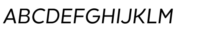 Kind Sans Regular Italic Font UPPERCASE