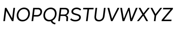 Kind Sans Regular Italic Font UPPERCASE