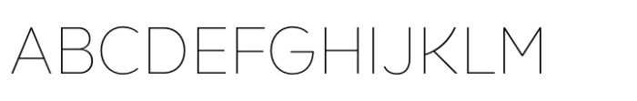 Kind Sans Thin Font UPPERCASE