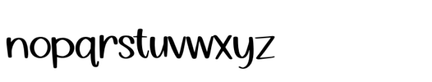 Kinda Wonderful Sans Font LOWERCASE