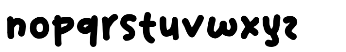Kinder Play Bold Font LOWERCASE
