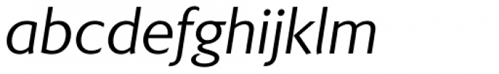 Kindersley Sans Italic Font LOWERCASE