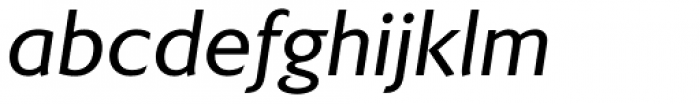 Kindersley Sans Medium Italic Font LOWERCASE
