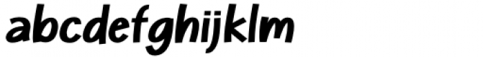 Kinderz Bold Italic Font LOWERCASE