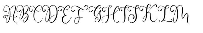 Kindlove Font UPPERCASE
