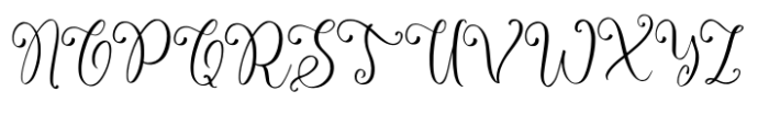 Kindlove Font UPPERCASE
