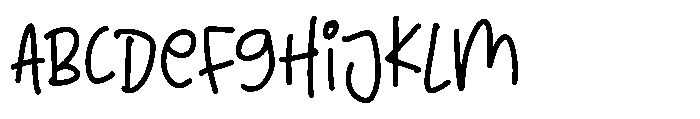 Kindly Crunch Font UPPERCASE