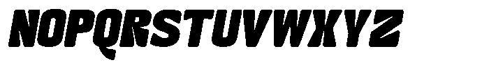 Kindly Rumina Slant Font UPPERCASE