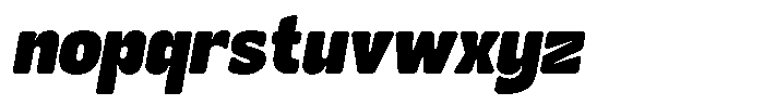 Kindly Rumina Slant Font LOWERCASE